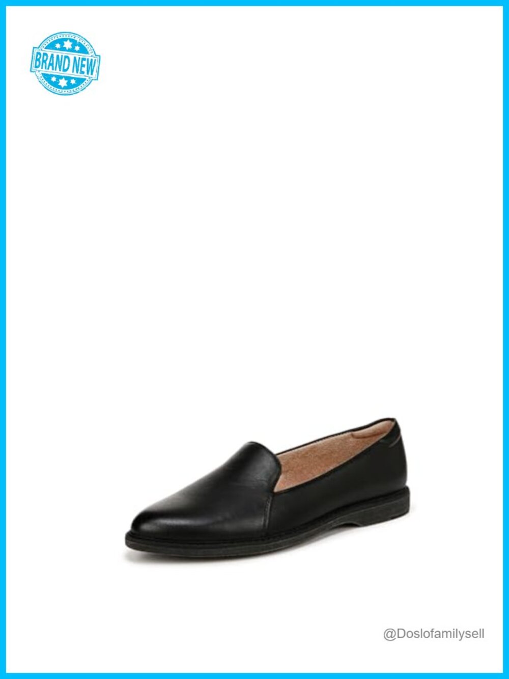 Soul Yippee Women's Faux Leather Slip-On Loafers Almond Toe Comfort